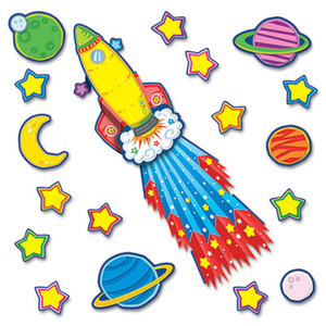 Carson-Dellosa Publishing Co., Inc CD-110142 Rocket 3-D Bulletin Board Set by CARSON-DELLOSA PUBLISHING