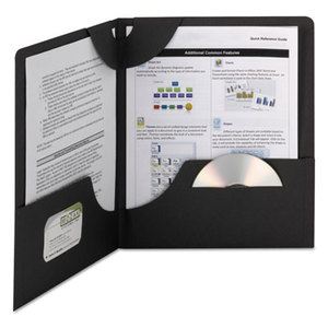 SMEAD MANUFACTURING COMPANY 87981 Lockit Two-Pocket Folder, Textured Heavyweight Paper, 11 x 8 1/2, Black, 25/Box by SMEAD MANUFACTURING CO.