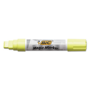 BIC MWXP11-YW Magic Marker Brand Window Markers, Jumbo Chisel, Yellow by BIC CORP.