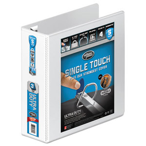 ACCO Brands Corporation W86630H Ultra Duty D-Ring View Binder w/Extra-Durable Hinge, 3" Cap, White by WILSON JONES CO.