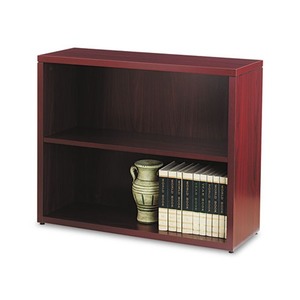 HON COMPANY 105532NN 10500 Series Laminate Bookcase, Two-Shelf, 36w x 13-1/8d x 29-5/8h, Mahogany by HON COMPANY