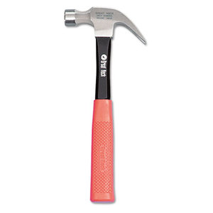 16oz Claw Hammer w/High-Visibility Orange Fiberglass Handle by GREAT NECK SAW MFG.