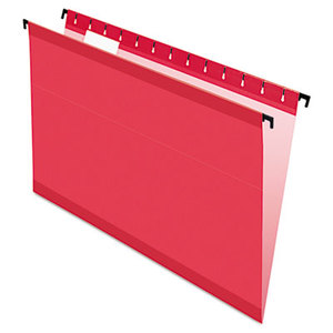 ESSELTE CORPORATION 6153 1/5 RED Poly Laminate Hanging Folders, Legal, 1/5 Tab, Red, 20/Box by ESSELTE PENDAFLEX CORP.