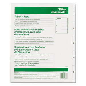 Avery 11666 Table 'n Tabs Dividers, 5-Tab, Letter by AVERY-DENNISON