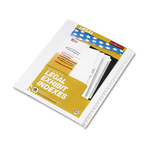 Kleer-Fax, Inc 91901 90000 Series Side Tab Legal Index Divider Set, Printed "1"-"25" by KLEER-FAX