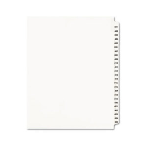 Avery 01346 Avery-Style Legal Side Tab Divider, Title: 401-425, Letter, White, 1 Set by AVERY-DENNISON