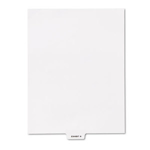 Kleer-Fax, Inc 81147 80000 Series Legal Index Dividers, Bottom Tab, Printed "Exhibit H", 25/Pack by KLEER-FAX