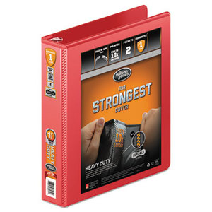 ACCO Brands Corporation W363-34-1797PP Heavy-Duty Round Ring View Binder w/Extra-Durable Hinge, 1 1/2" Cap, Red by WILSON JONES CO.