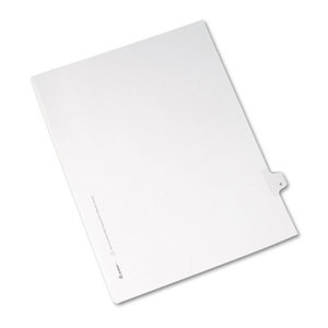 Avery 82204 Allstate-Style Legal Side Tab Divider, Title: 6, Letter, White, 25/Pack by AVERY-DENNISON