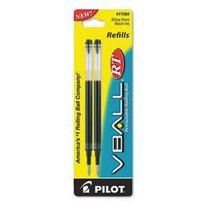 Pilot Corporation 77283 Refill for V Ball Retractable Rolling Ball Pen, Extra Fine, Black Ink by PILOT CORP. OF AMERICA