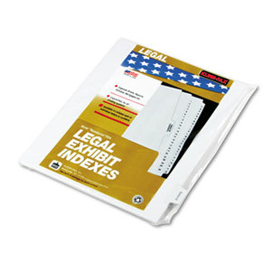 Kleer-Fax, Inc 91869 90000 Series Legal Exhibit Index Dividers, 1/10 Cut Tab, "Exhibit S", 25/Pack by KLEER-FAX