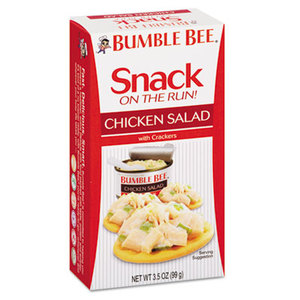 Bumble Bee On-The-Go Meal Solution w/Crackers, Chicken Salad, 3.5oz, 12/Carton by BUMBLE BEE FOODS, LLC