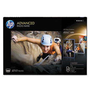 Hewlett-Packard CR696A Advanced Photo Paper, 66 lbs., Glossy, 13 x 19, 20 Sheets/Pack by HEWLETT PACKARD COMPANY