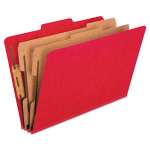 Cardinal Brands, Inc 2257SC Six-Section Colored Classification Folders, Legal, Scarlet, 10/Box by ESSELTE PENDAFLEX CORP.