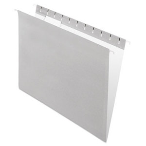 Cardinal Brands, Inc 81604 Essentials Colored Hanging Folders, 1/5 Tab, Letter, Gray, 25/Box by ESSELTE PENDAFLEX CORP.