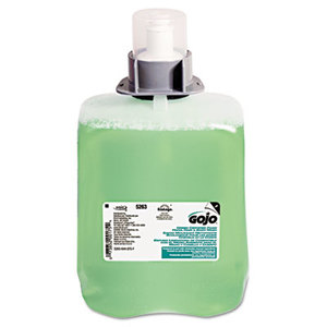 Gojo Industries, Inc GOJ 5263-02 Green Certified Foam Hair & Body Wash, Cucumber Melon, 2000mL Refill, 2/Carton by GO-JO INDUSTRIES