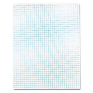 Tops Products 33041 Quadrille Pads, 4 Squares/Inch, 8 1/2 x 11, White, 50 Sheets by TOPS BUSINESS FORMS