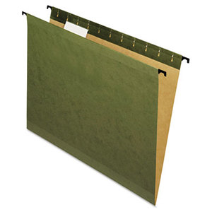 ESSELTE CORPORATION ESS-6152 1/5 Poly Laminate Reinforced Hanging Folders, 1/5 Tab, Letter, Green, 20/Box by ESSELTE PENDAFLEX CORP.