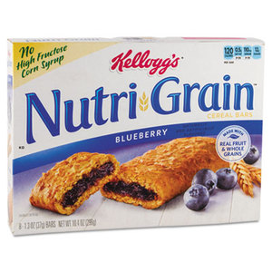 Kellogg NA Co. 35745 Nutri-Grain Cereal Bars, Blueberry, Indv Wrapped 1.3oz Bar, 16/Box by KELLOGG'S