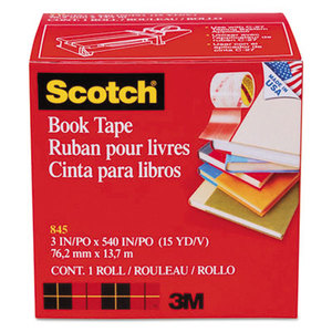 Book Repair Tape, 3" x 15yds, 3" Core by 3M/COMMERCIAL TAPE DIV.