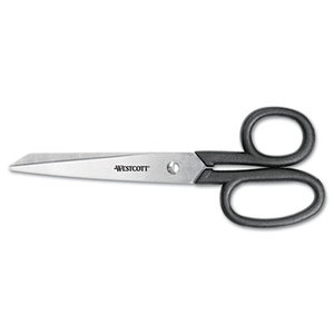 Kleencut Shears, Left/Right Hand, 7" Long, Black by ACME UNITED CORPORATION