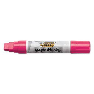 BIC MWXP11-PK Magic Marker Brand Window Markers, Jumbo Chisel, Pink by BIC CORP.