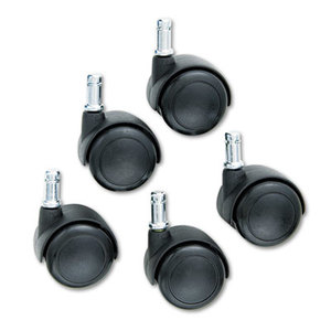 TaskMaster Hard Floor Casters, Black, 5/Set by SAFCO PRODUCTS
