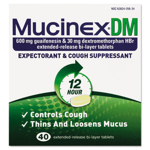 DM Expectorant and Cough Suppressant, 40 Tablets/Box by RECKITT BENCKISER
