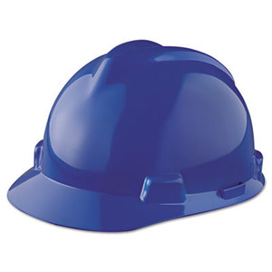 V-Gard Hard Hats, Staz-On Pin-Lock Suspension, Size 6 1/2 - 8, Blue by SAFETY WORKS