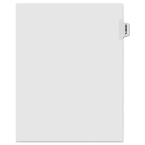 Kleer-Fax, Inc 81012 80000 Series Legal Index Dividers, Side Tab, Printed "Exhibit L", 25/Pack by KLEER-FAX