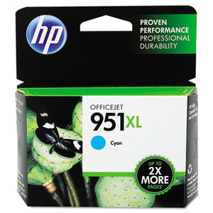 Hewlett-Packard CN046AN140 HP 951XL, (CN046AN) High-Yield Cyan Original Ink Cartridge, 1500 Page-Yield by HEWLETT PACKARD SUPPLIES