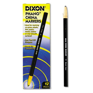 China Marker, Black, Dozen by DIXON TICONDEROGA CO.