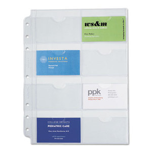 DAYTIMER'S INC. D87325B Business Card Holders for Looseleaf Planners, 8 1/2 x 11, 5/Pack by DAYTIMER'S INC.
