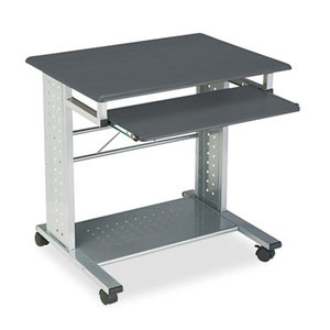 Empire Mobile PC Cart, 29-3/4w x 23-1/2d x 29-3/4h, Anthracite by MAYLINE COMPANY