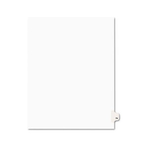 Avery 01074 Avery-Style Legal Side Tab Divider, Title: 74, Letter, White, 25/Pack by AVERY-DENNISON