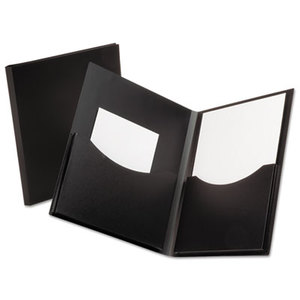 ESSELTE CORPORATION 57454 Poly Double Stuff Gusseted 2-Pocket Folder, 200-Sheet Capacity Black by ESSELTE PENDAFLEX CORP.