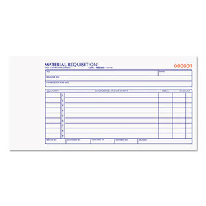 REDIFORM OFFICE PRODUCTS 1L114 Material Requisition Book, 4 1/4 x 7 7/8, Two-Part Carbonless, 50-Set Book by REDIFORM OFFICE PRODUCTS