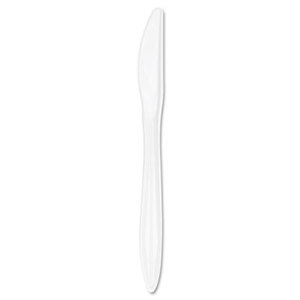 Style Setter Mediumweight Plastic Knives, White, 1000/Carton by DART