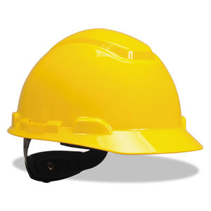 3M H-702R H-700 Series Hard Hat with 4 Point Ratchet Suspension, Yellow by 3M/COMMERCIAL TAPE DIV.