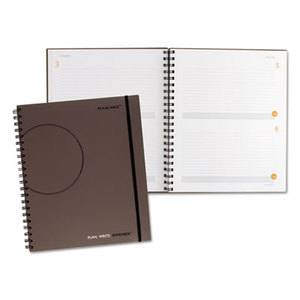 AT-A-GLANCE 80620430 Planning Notebook Two Days Per Page, 9 3/16 x 11, Gray by AT-A-GLANCE