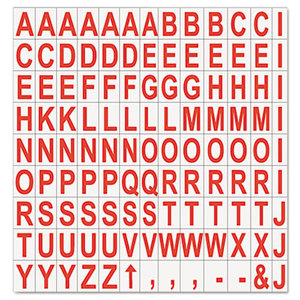 Bi-silque S.A KT2221 Interchangeable Magnetic Characters, Letters, Red, 3/4"h, Red by BI-SILQUE VISUAL COMMUNICATION PRODUCTS INC