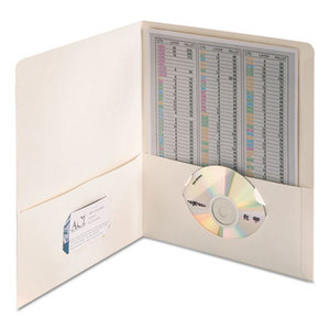 SMEAD MANUFACTURING COMPANY 87861 Two-Pocket Folder, Textured Heavyweight Paper, White, 25/Box by SMEAD MANUFACTURING CO.