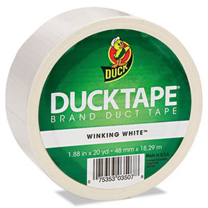 Shurtech Brands, LLC 392873 Colored Duct Tape, 1.88" x 20yds, 3" Core, White by SHURTECH