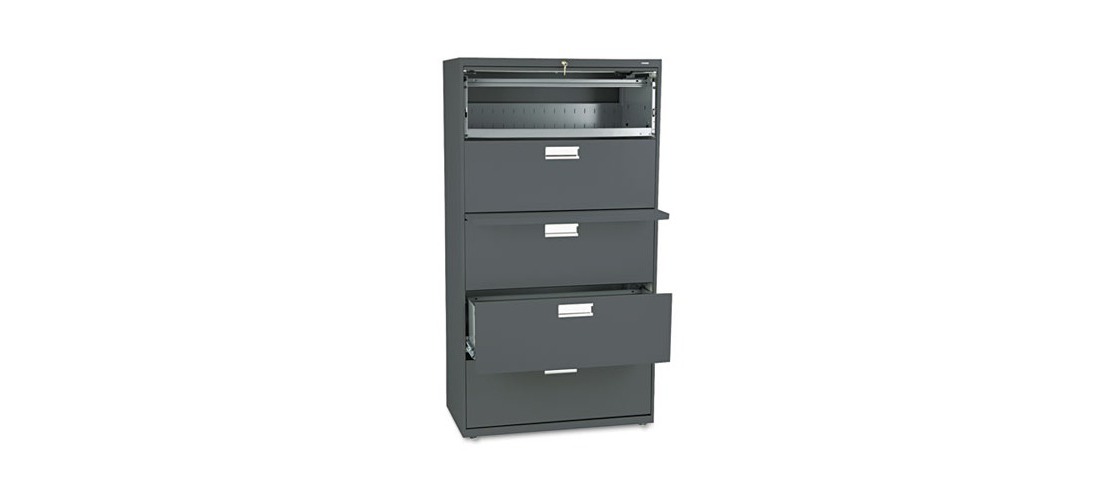 Hon Company 685ls 600 Series Five Drawer Lateral File 36w X 19 1 4d Charcoal By Hon Company