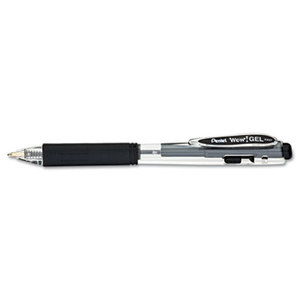 PENTEL OF AMERICA K437A WOW! Retractable Gel Pen, .7mm, Translucent Barrel, Black Ink, Dozen by PENTEL OF AMERICA