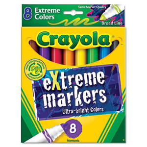 BINNEY & SMITH / CRAYOLA 588175 Extreme Color Marker, Assorted, 8/Pk by BINNEY & SMITH / CRAYOLA