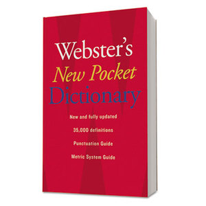 HOUGHTON MIFFLIN COMPANY 1019934 Webster's New Pocket Dictionary, Paperback, 336 Pages by HOUGHTON MIFFLIN COMPANY