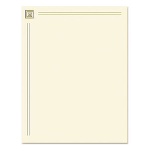 Design Paper, 28 lbs., 8 1/2 x 11, Gold Foil, 40 Sheets by GEOGRAPHICS