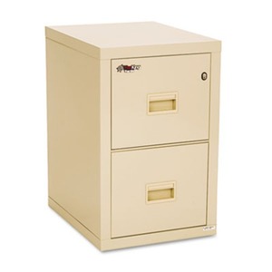 FireKing Security Group 2R1822CPA Turtle Two-Drawer File, 17 3/4w x 22 1/8d, UL Listed 350 for Fire, Parchment by FIRE KING INTERNATIONAL