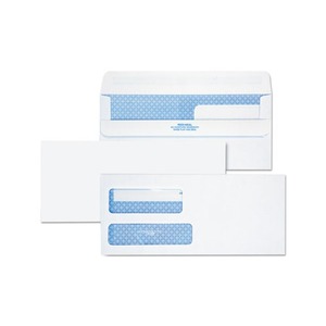 QUALITY PARK PRODUCTS 11218 Redi-Seal Envelope, Security, #10, Contemporary, White, 500/Box by QUALITY PARK PRODUCTS